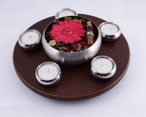 Aroma Set With Oil Potpuri Tealight