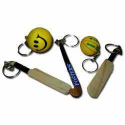 Hockey And Cricket Bat Key Rings