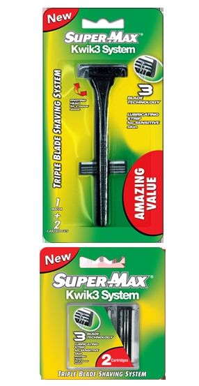 Kwik 3 System Razor - Superior Quality Raw Material , Enriched with Vitamin-E, Aloe Vera, and Tea Tree Oil for Skin Moisturization