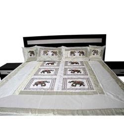 Silk Bedspreads With Elephant Patches