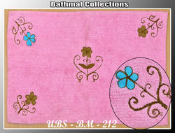 Embroidery Cotton Bathmat