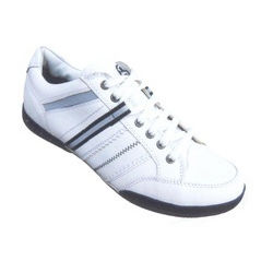 White 6X10 Leather Shoes (Trafard-01)