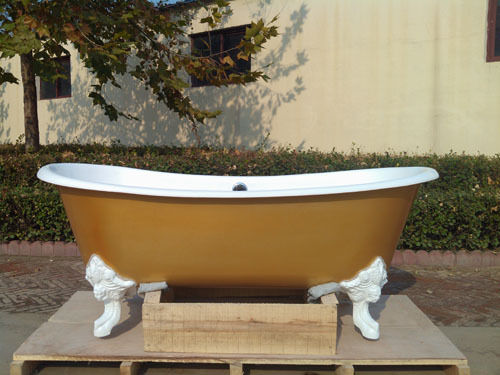 Freestanding Double Slipper Bathtub