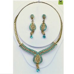 Blue Stones Necklace Set