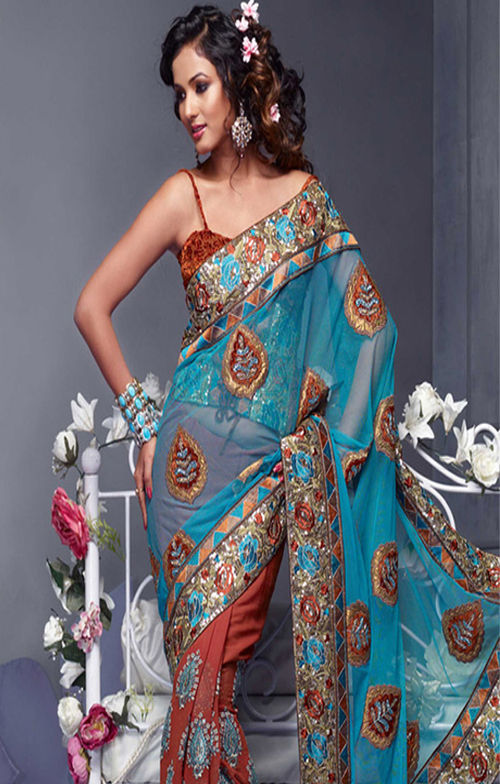 Designer Net Sarees