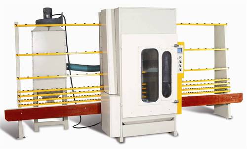 Glass Sand Blasting Machine - 6800x1500x3300mm, 3 Automatic Guns, Manual Option, 1200 kgs Weight