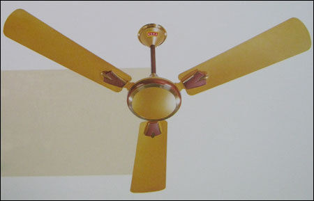 Metallic Beige Brown Ceiling Fan