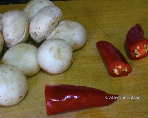 Mushrooms (Red Chilly) Pickle