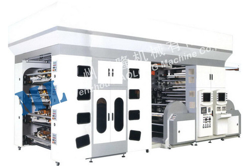 WQD Type Servomotor Drive PLC Control 8 Colors Flexographic Printing Machine