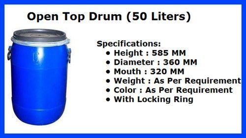 Full Open Top Drum 50 Liter