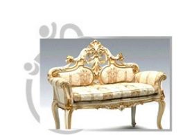 Golden Carved Wedding Throne