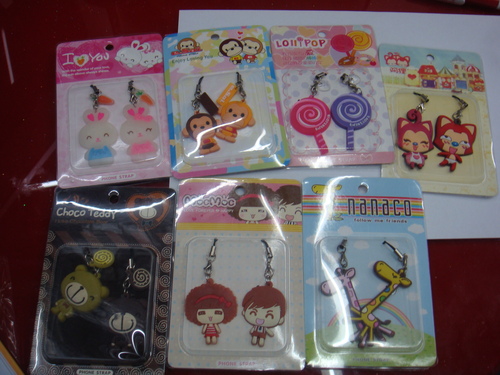 Mobile Hangings - Silicone Varies Size Multicolor | Cute Designs Durable Lightweight Metal Clip Fastener