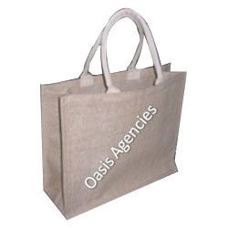 Jute Grocery Bags Natural Big Soft Rope-Filled Handle