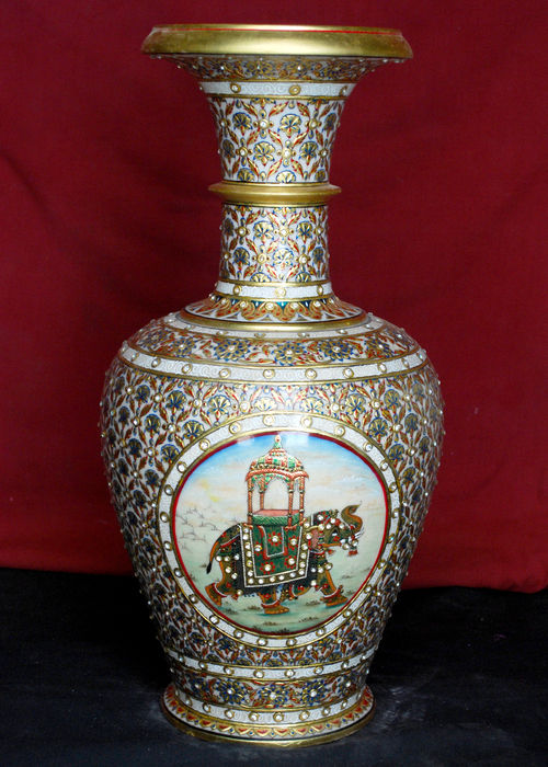 Marble Gold Painting Pot