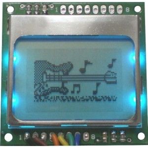 Monocrome Graphics SPI Display Module with PCB