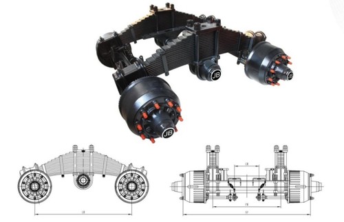 Low Bogie Series Trailer Axle