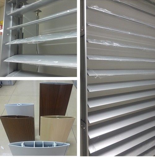 Airfoil Aluminium Architectural Facade Louver