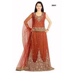 Semi Bridal Printed Wedding Lehengas