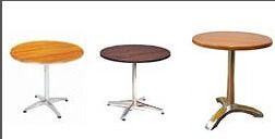 Cafeteria Round Table - Durable Wood/Metal Frame, Available in Multiple Sizes and Colors