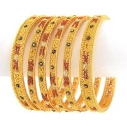 Gold Bangles Set - High-Quality Raw Materials, Customized Specifications , Optimum Performance and Durability