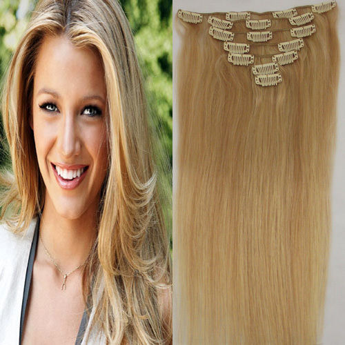 Human Virgin Remy Clip In Hair Extensions
