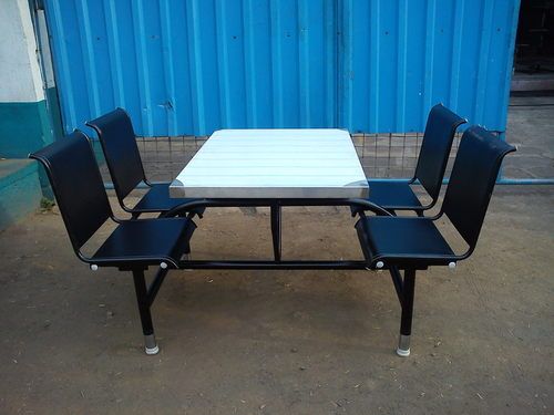 4 Seater Fixed Chair Type Dining Table