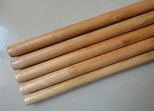 Varnished Wooden Broom And Mop Handle