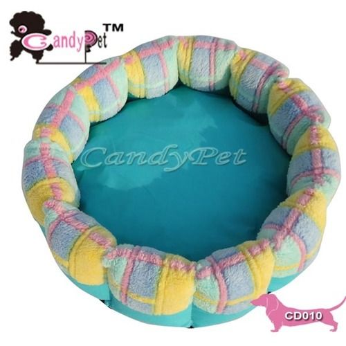 Dog Bed - Waterproof Nylon & Plush Fill | Designed for Small Dogs and Cats, 45cm Size, Lightweight 0.45kg