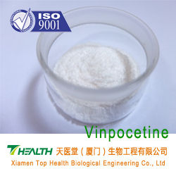 Vinpocetine Powder - White Crystalline Powder, 99.0~101.5% Assay by HPLC, EP/BP Standard, CAS No. 42971-09-5, Molecular Formula C22H26N2O2, Molecular Weight 350.45