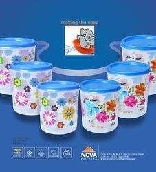 Plastic Household Containers - Superior Quality Plastic, Available in 2 to 10 Kg Sizes | Versatile Designs for Various Storage Needs