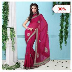 Embroidered Party Wear Sarees