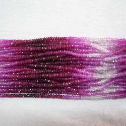 Shaded Ruby Faceted Beads