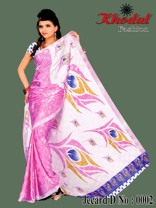 Jecard Fashionable Sarees