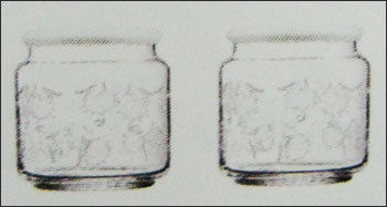 Decorated Glass Jar