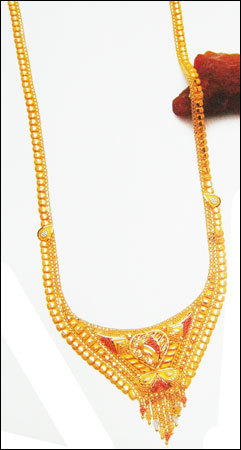 Gold Necklace Sets (Sju 1177)