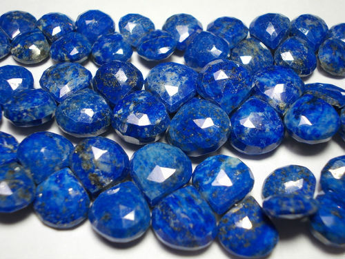 Natural Lapis Fecited Heart Shape
