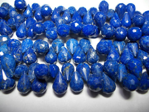Natural Lapis Fecited Side Drill Drops