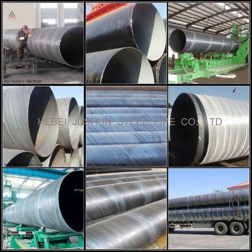 Spiral Steel Pipe - Q195-Q345, API 5L Grade B, Outer Diameter 219-3000mm, Wall Thickness 6-30mm | Black Painted, Anti-Corrosion Oil, Galvanized, Custom Lengths Available