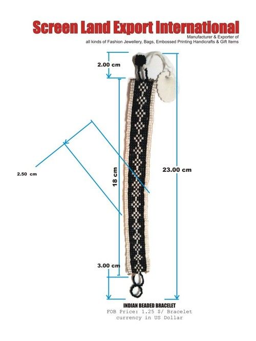  क्विक ड्राई इंडियन बीडेड ब्रेसलेट 