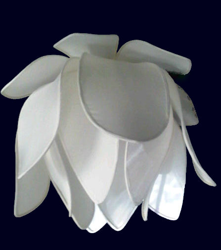 Contemporary Fabric Lotus Lamp