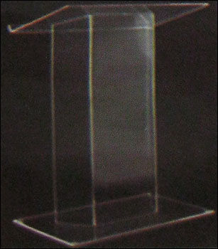 Clear Acrylic Podium Display Board