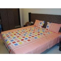 Multi Coloured Double Bed Sheets