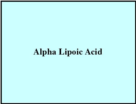 Alpha Lipoic Acid