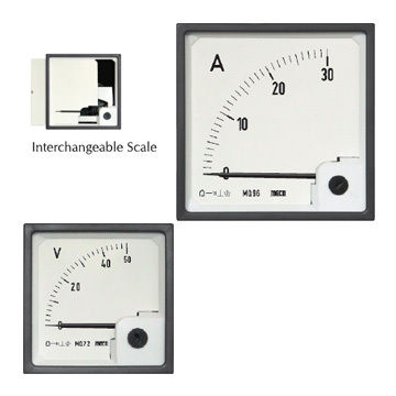 100% Accurate Analog Dc Moving Coil Ammeter And Voltmeters