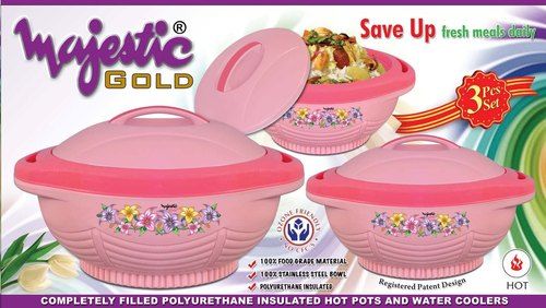 Plastic Insulated Hot Pot 3 pcs set