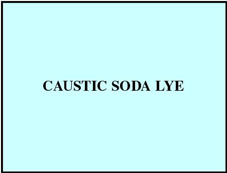 Caustic Soda Lye