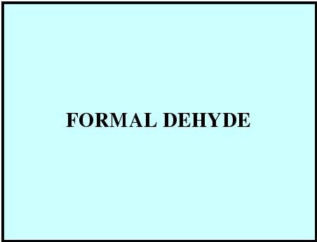 Formal Dehyde