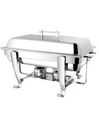 Rectangular Chafing Dish With Chrome Legs