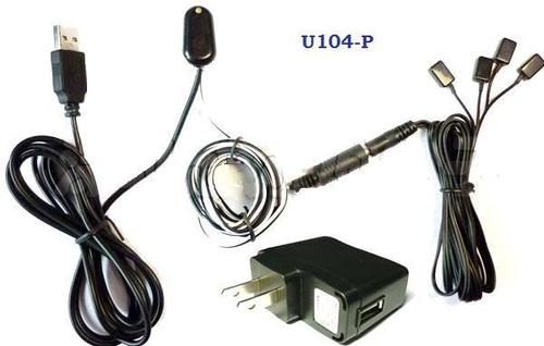 Ir Extender With 1 Receiver And 4 Emitters ( For 4 Av Devices ) And Usb 5v Adaptor U104-p