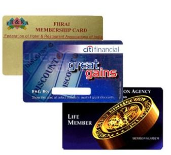 Multicolour Plastic Promotional Card